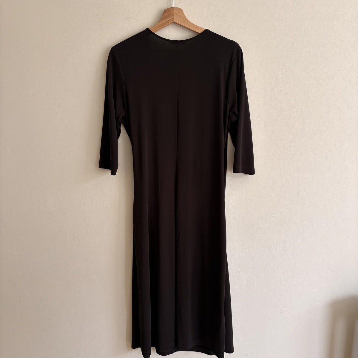 Marks & Spencer | Brown Ring Detail Wrap Midi Dress | Y2K 2001 | Vintage