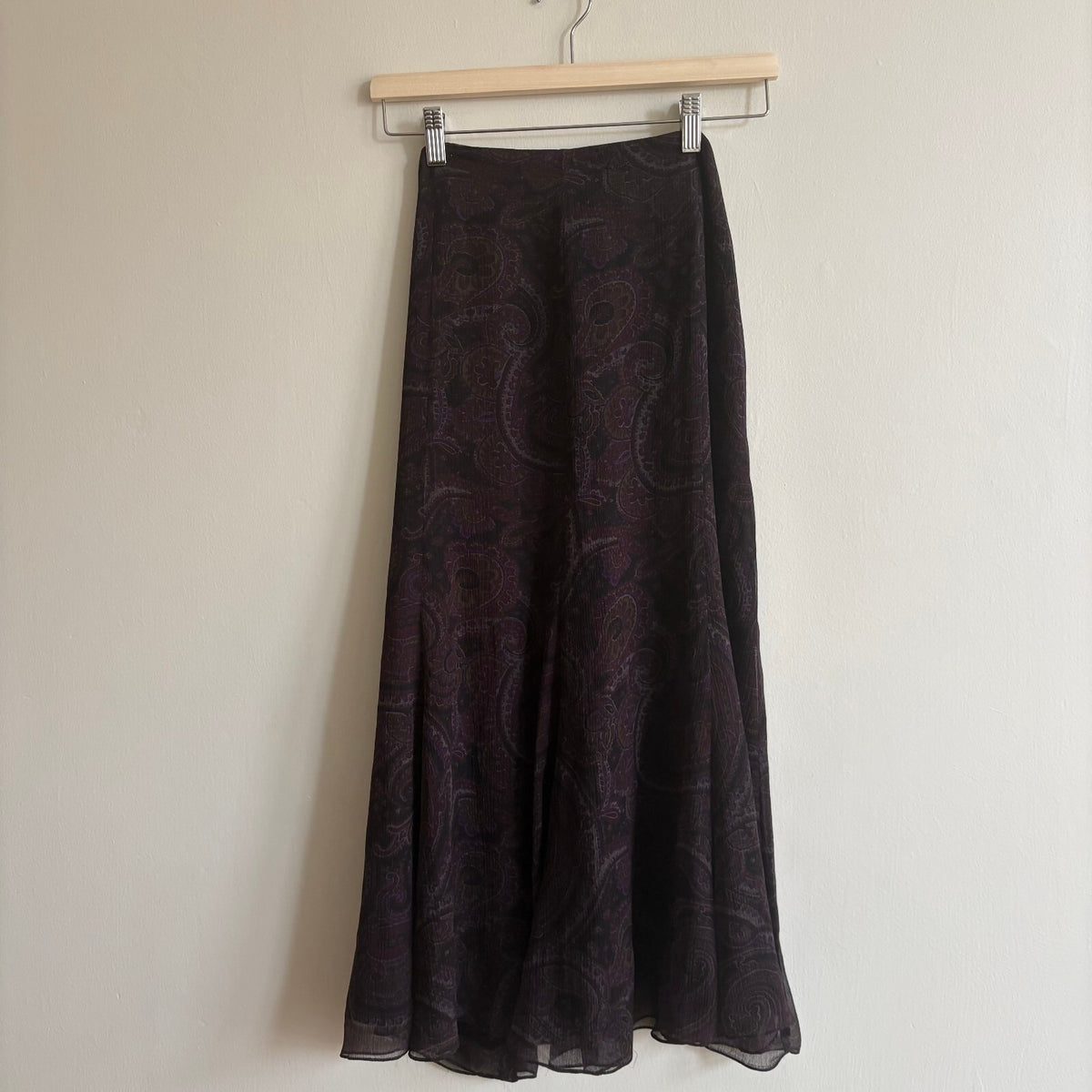 Lauren Ralph Lauren | Silk Paisley Maxi Skirt | Whimsigoth | US 10 UK 14