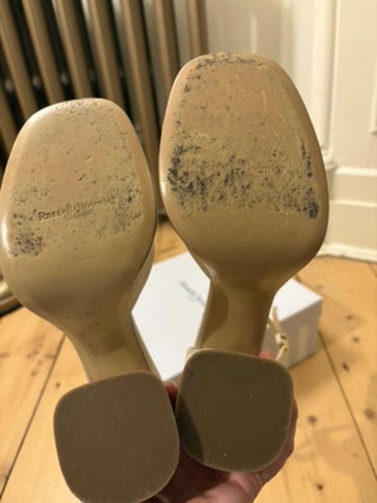 Russell & Bromley ‘Flawless’ Nappa Leather Platform Heels – Size 38 – Worn Once