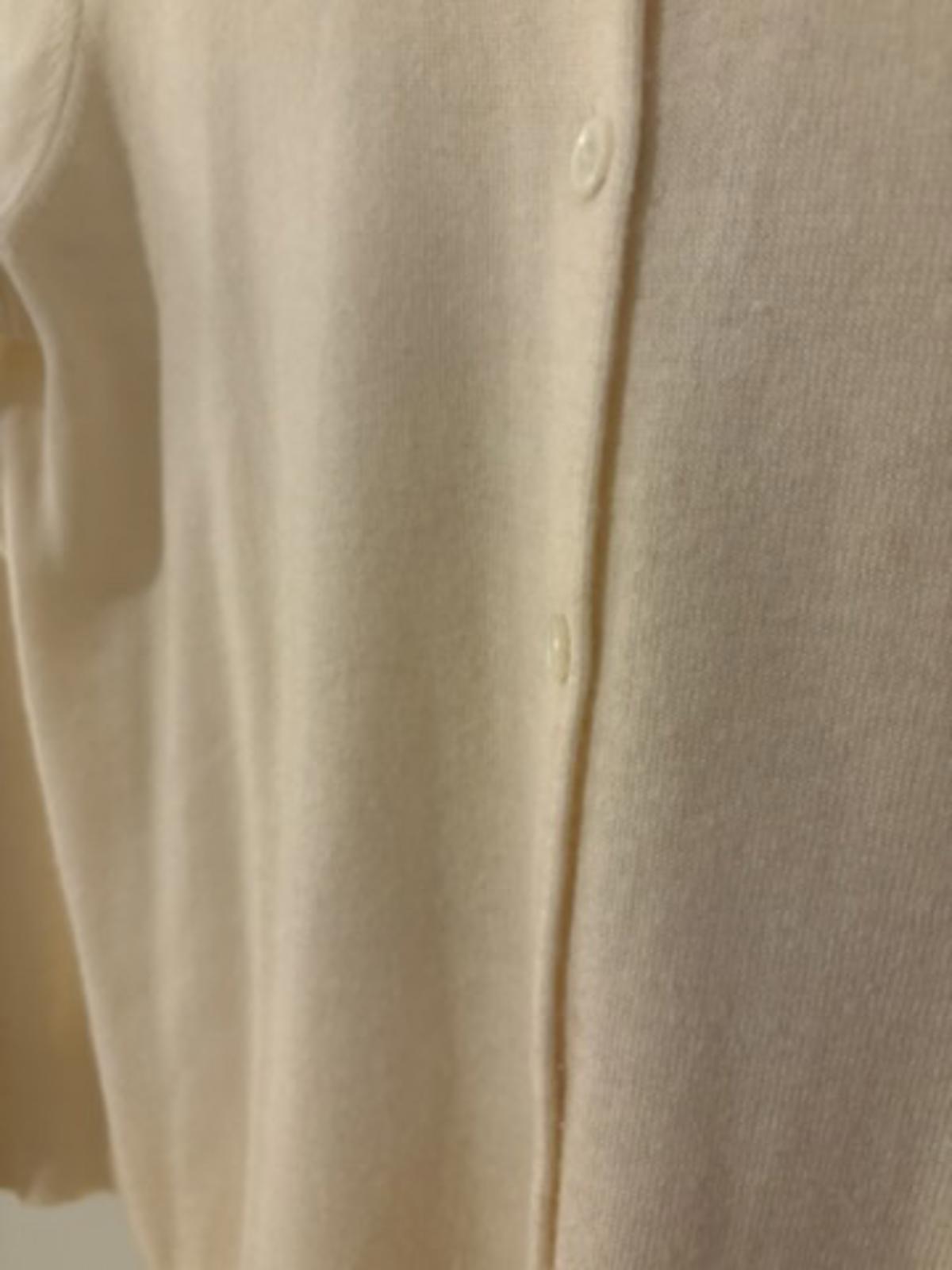 J.Crew Women’s 100% Cashmere Cardigan – Size L, Cream Ivory