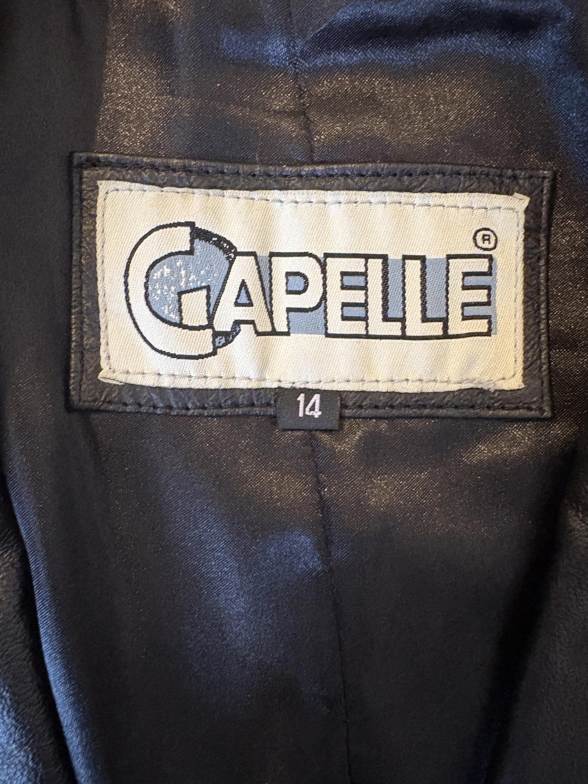 Authentic Y2K Capelle Women’s Real Leather Longline Trench Coat – Size 14
