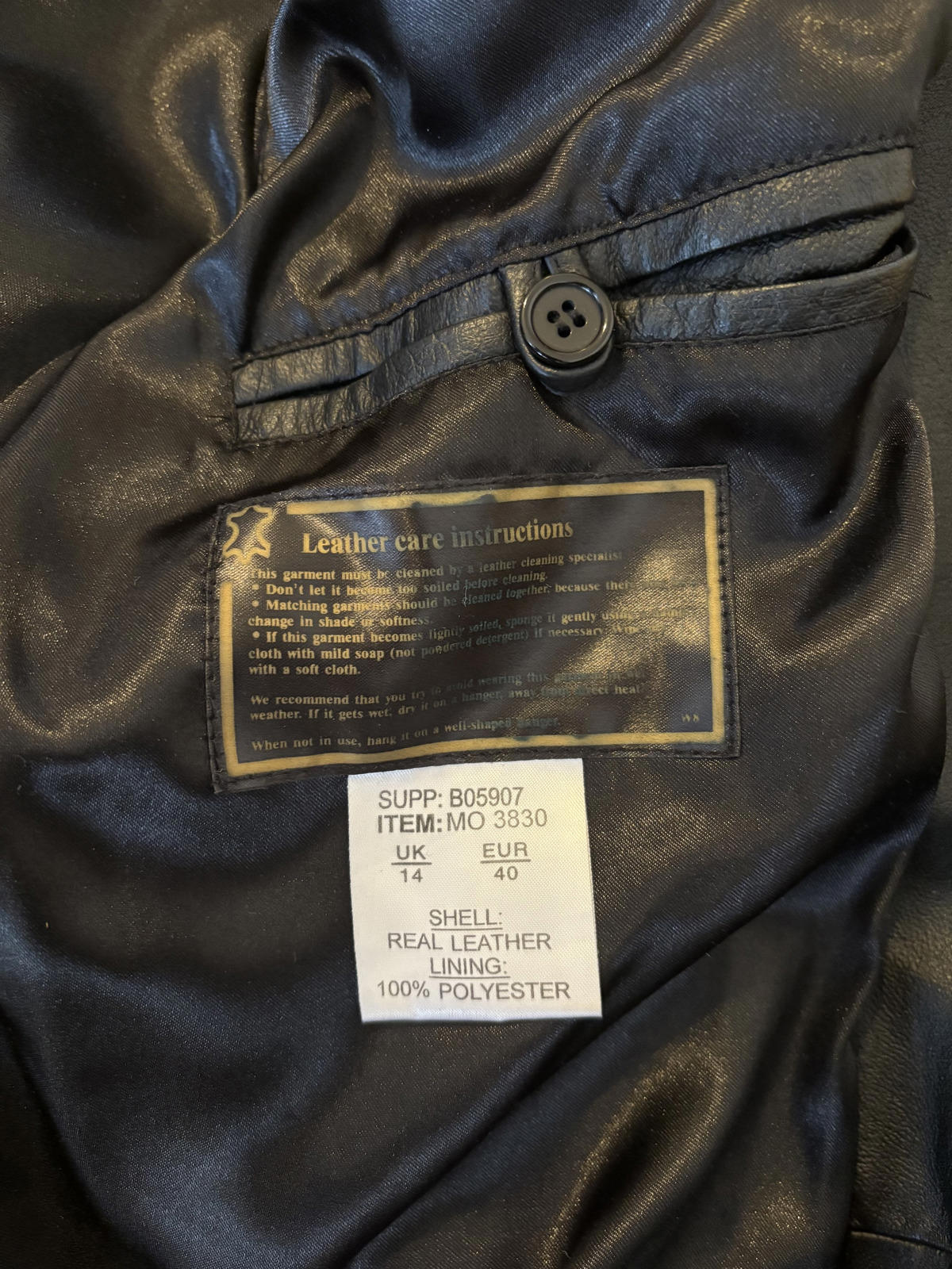 Authentic Y2K Capelle Women’s Real Leather Longline Trench Coat – Size 14