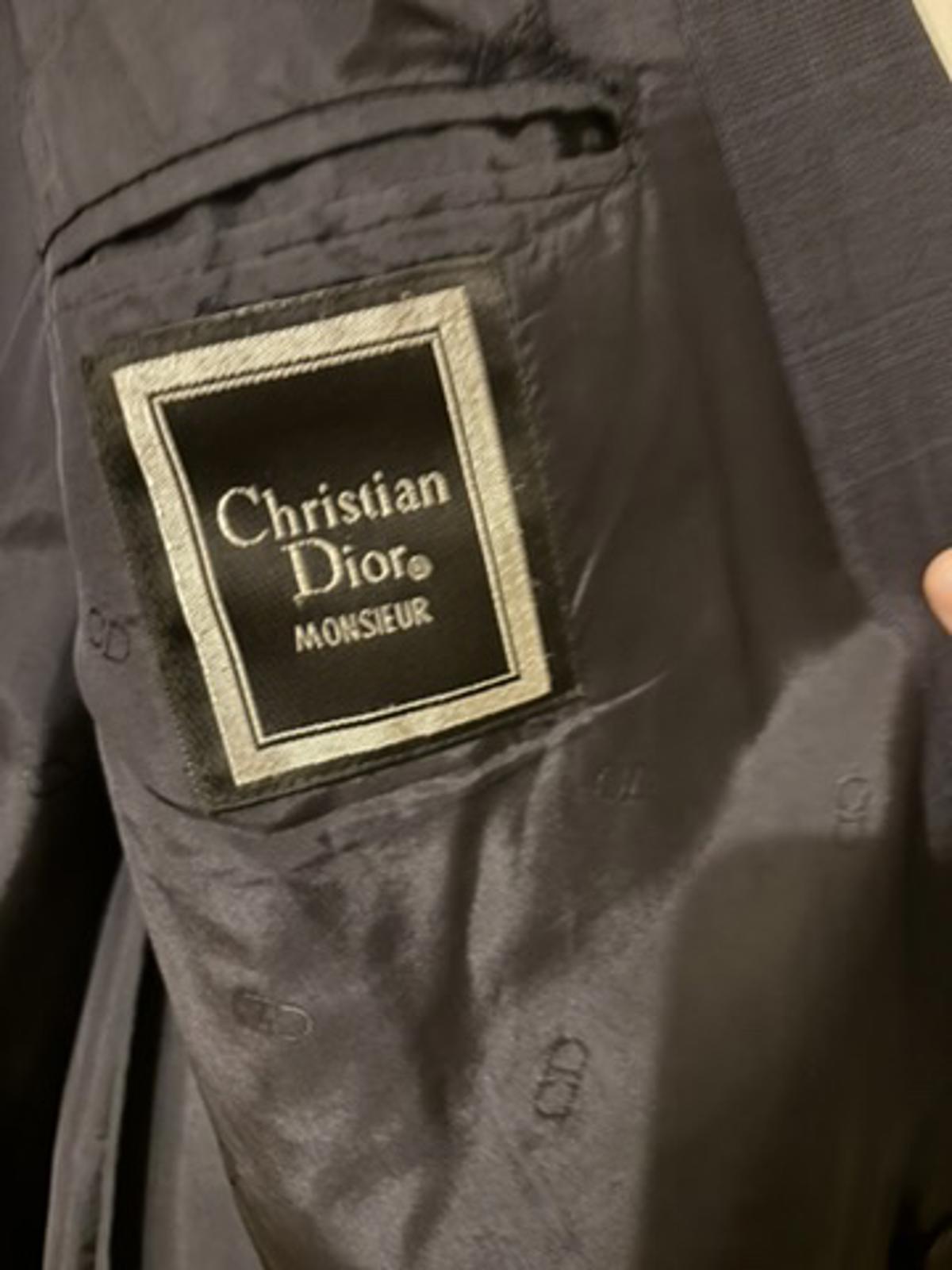 Christian Dior Monsieur “De Luxe” Navy Glen Check Wool Blazer 1981– Reg 46