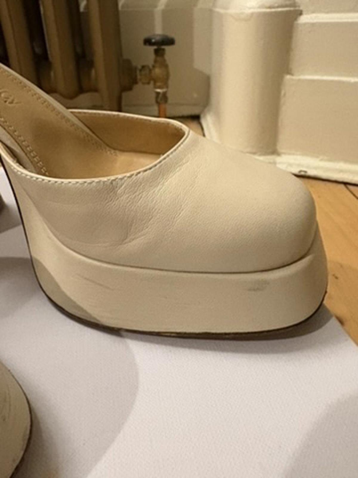 Russell & Bromley ‘Flawless’ Nappa Leather Platform Heels – Size 38 – Worn Once