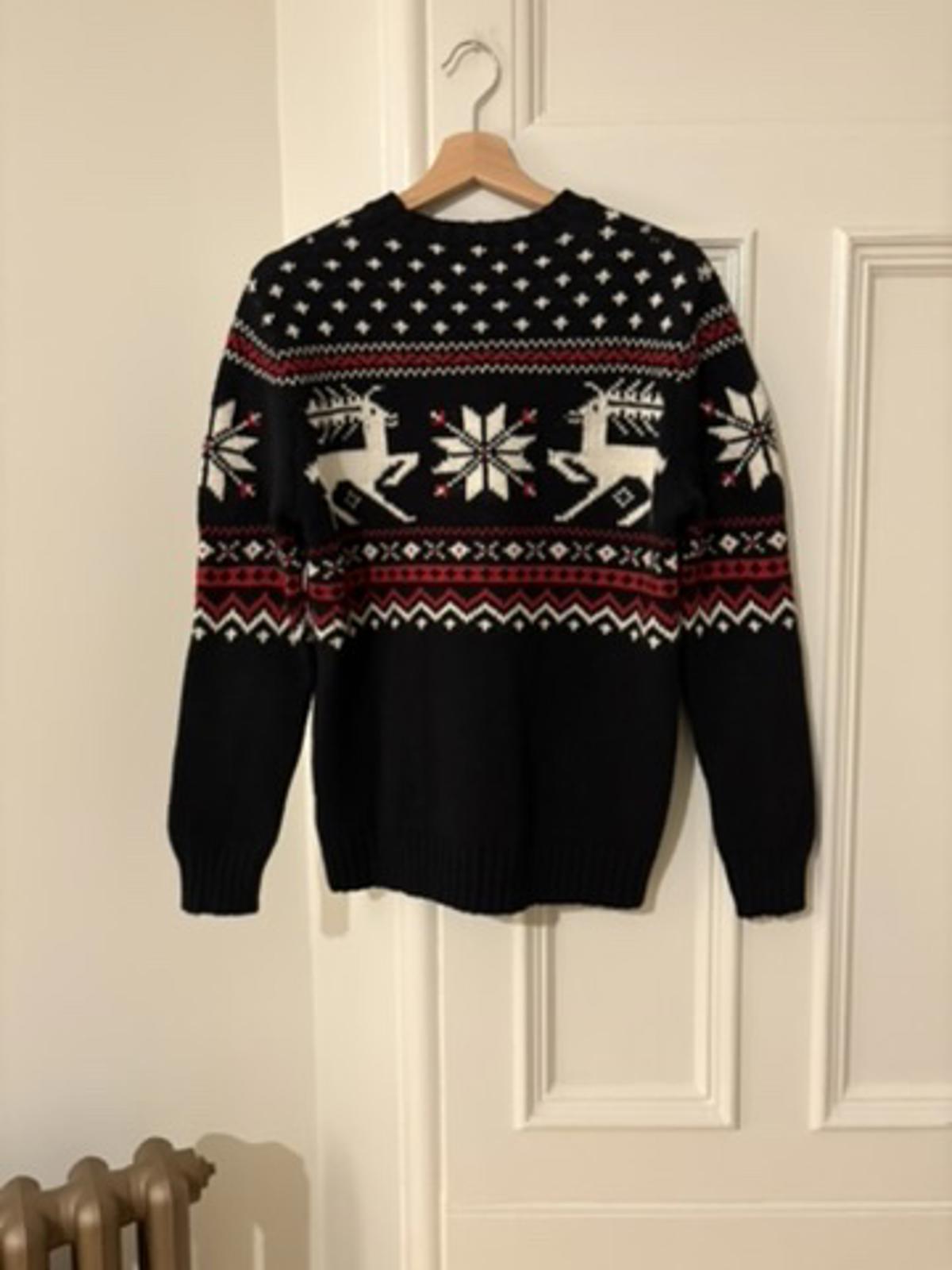 2023 Polo Ralph Lauren Fair Isle Reindeer Sweater – Black Cashmere Blend Size S