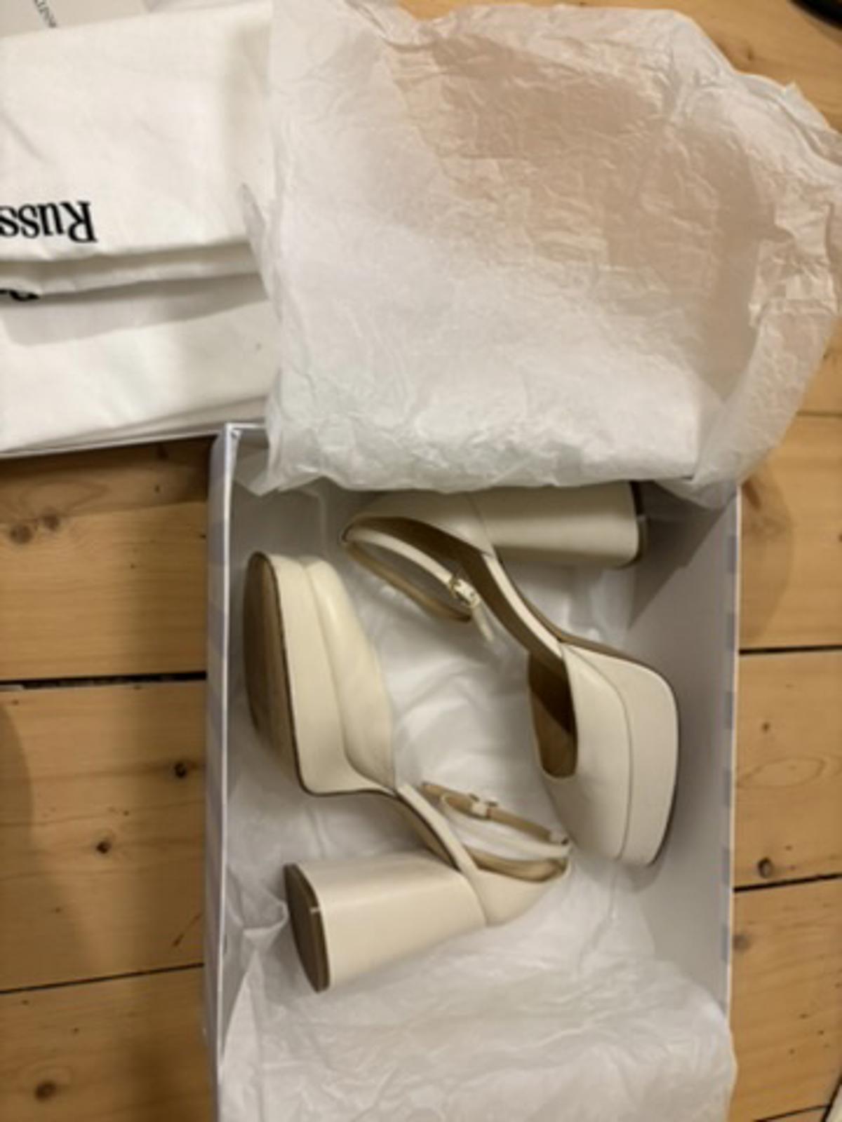 Russell & Bromley ‘Flawless’ Nappa Leather Platform Heels – Size 38 – Worn Once