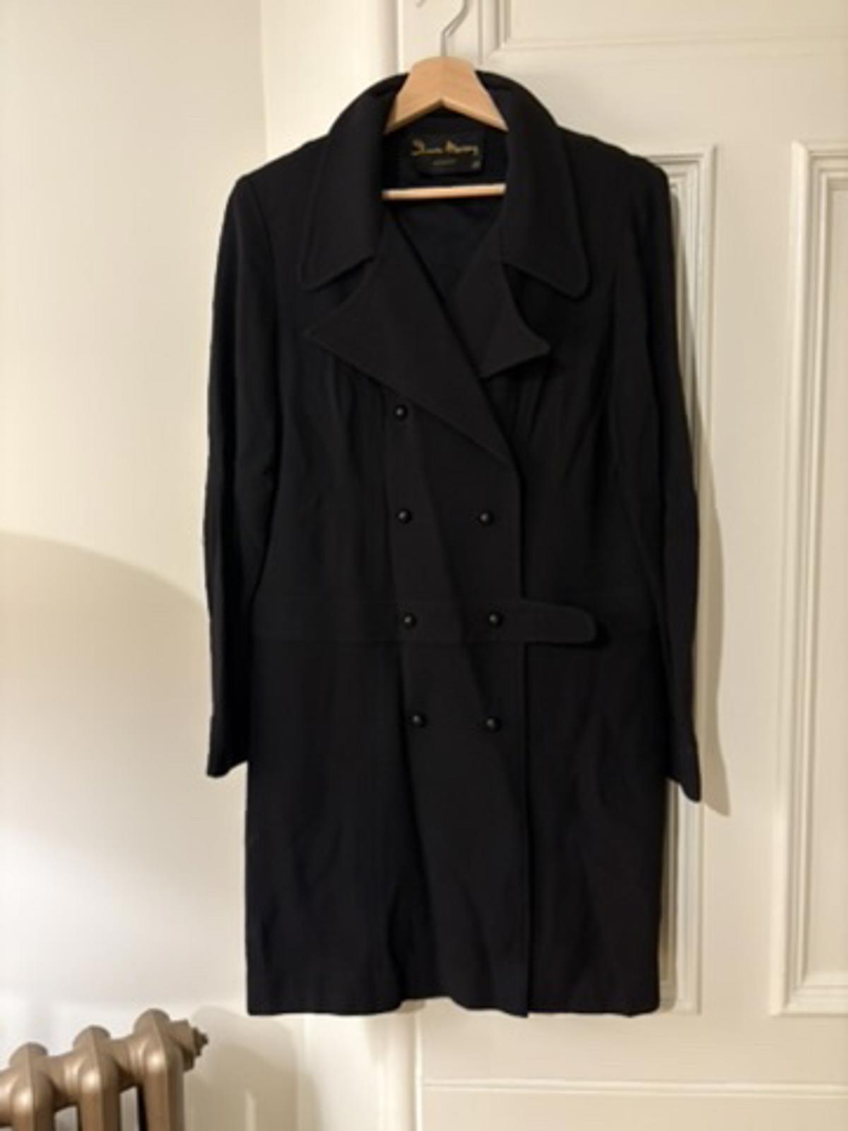 Vintage 1960s Simon Massey London Coat-Dress Mini Wool Blend UK 14 / Fits UK 10