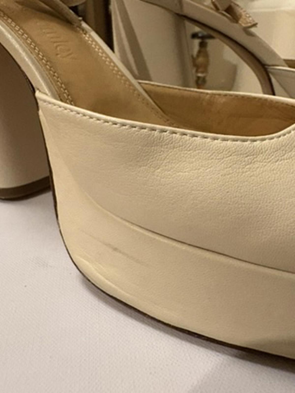 Russell & Bromley ‘Flawless’ Nappa Leather Platform Heels – Size 38 – Worn Once