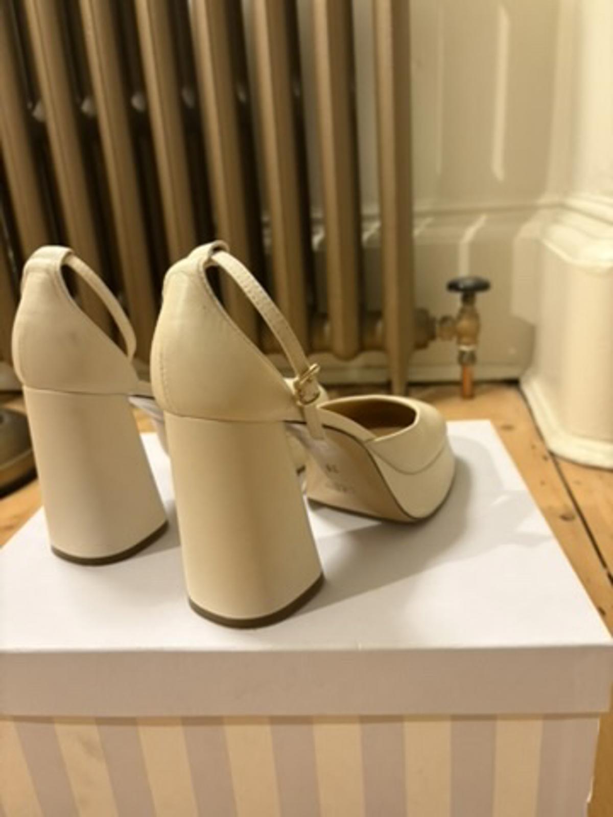 Russell & Bromley ‘Flawless’ Nappa Leather Platform Heels – Size 38 – Worn Once