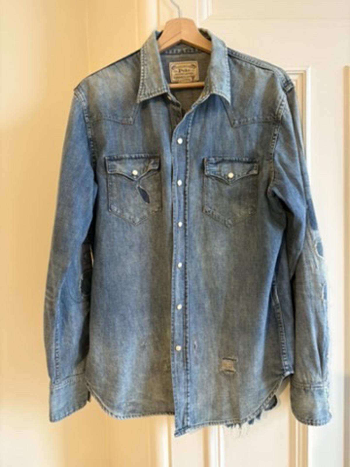 Vintage 1990s Polo Ralph Lauren Western Denim Shirt