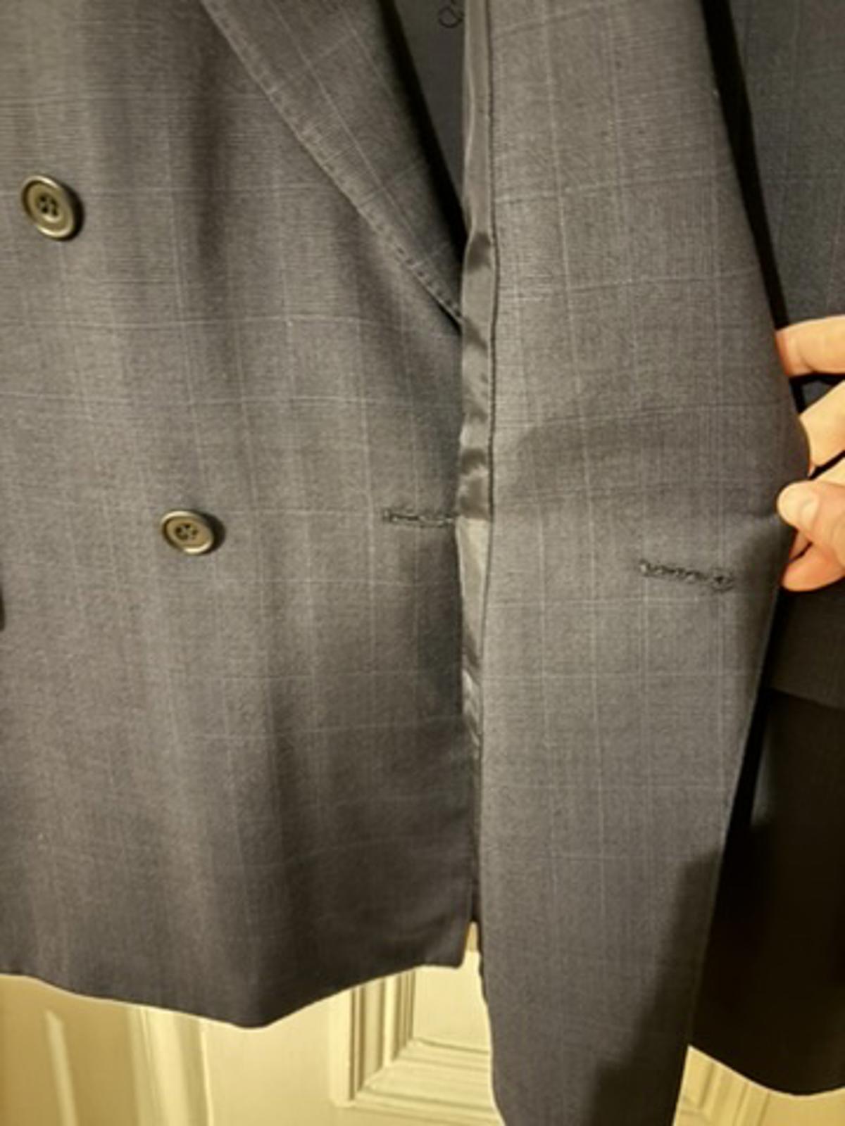 Christian Dior Monsieur “De Luxe” Navy Glen Check Wool Blazer 1981– Reg 46
