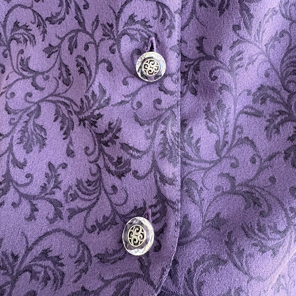 Vintage C&A Your Sixth Sense | Purple Jacquard Jacket | Whimsy Goth | UK 16
