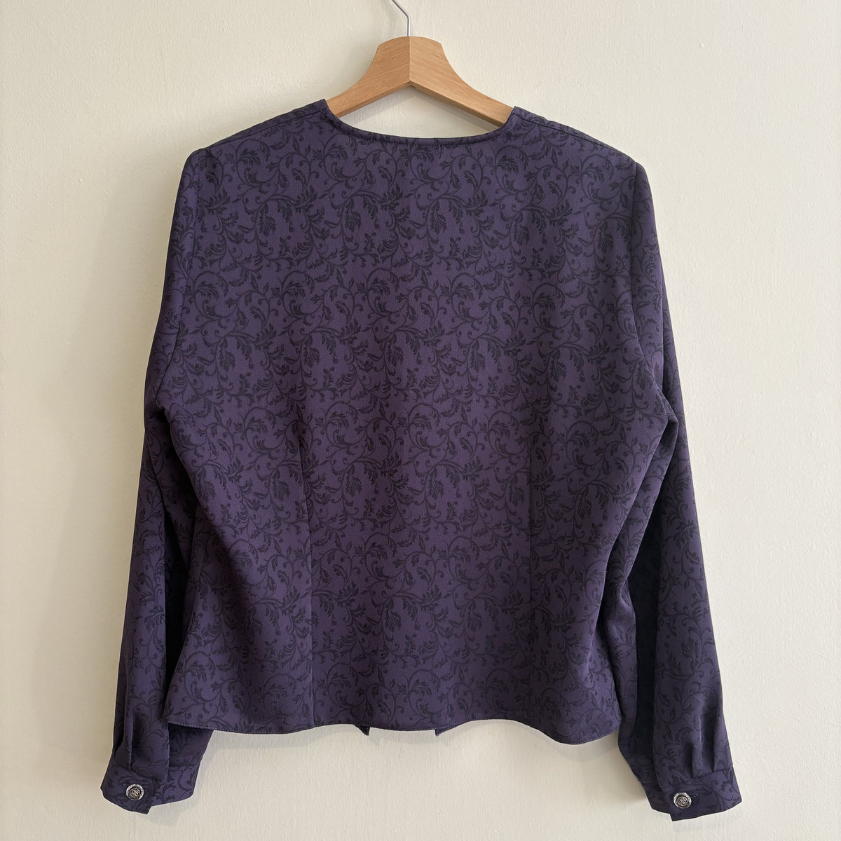 Vintage C&A Your Sixth Sense | Purple Jacquard Jacket | Whimsy Goth | UK 16