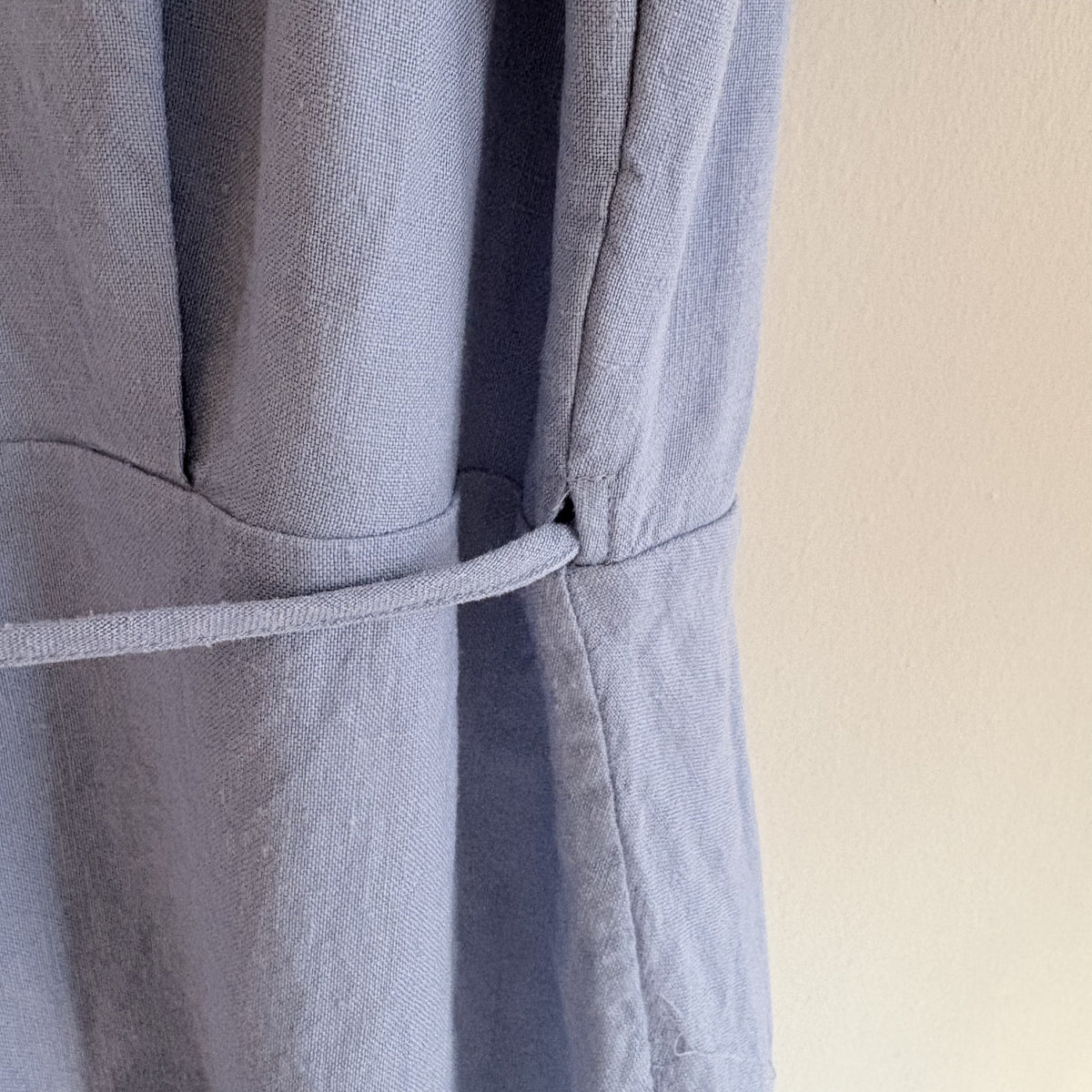 & Other Stories | Blue Linen Wrap Maxi Dress | Romantic Coastal Boho | UK 12