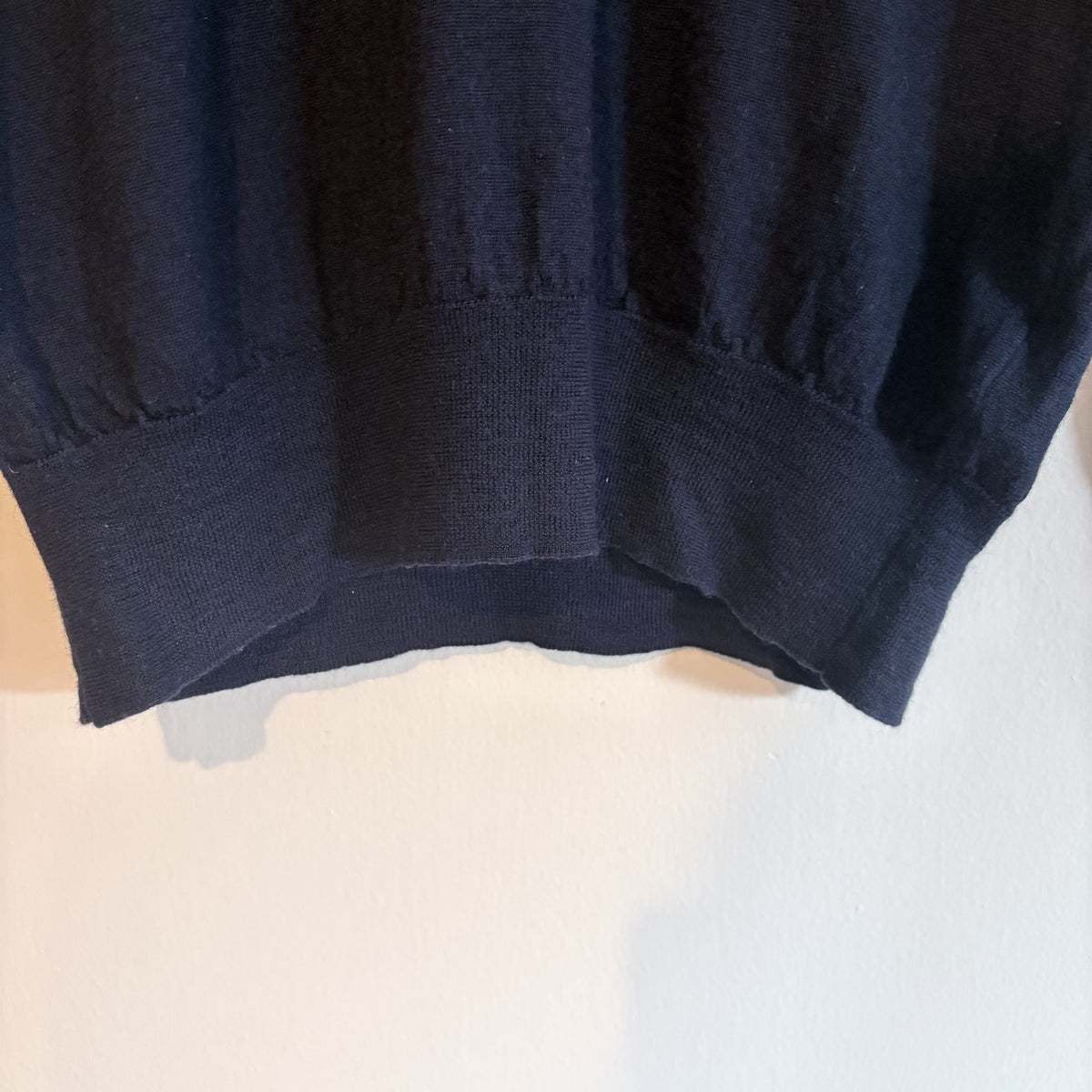 Polo Ralph Lauren | Navy Wool Silk cashmere blend V-Neck Jumper | Preppy | M