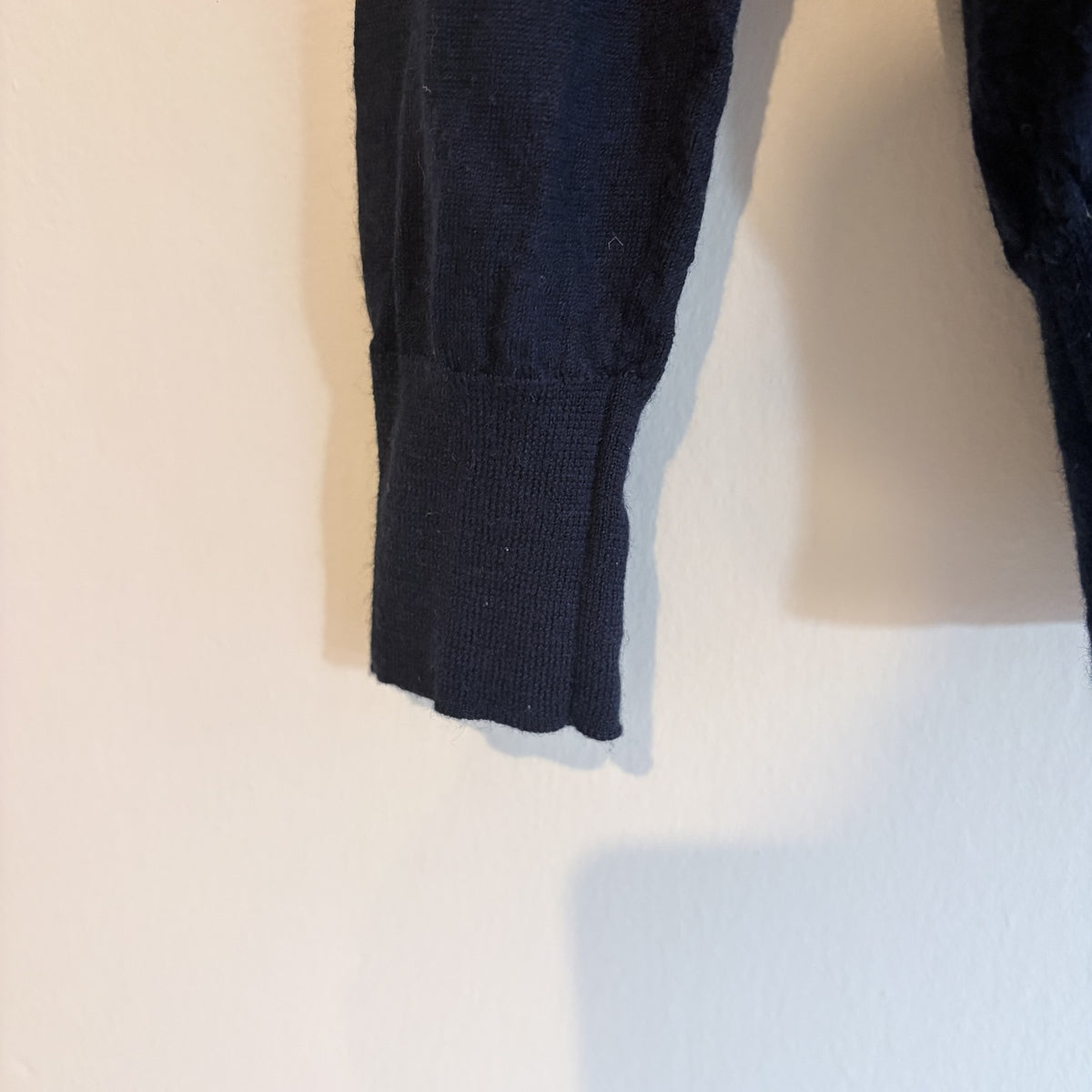 Polo Ralph Lauren | Navy Wool Silk cashmere blend V-Neck Jumper | Preppy | M