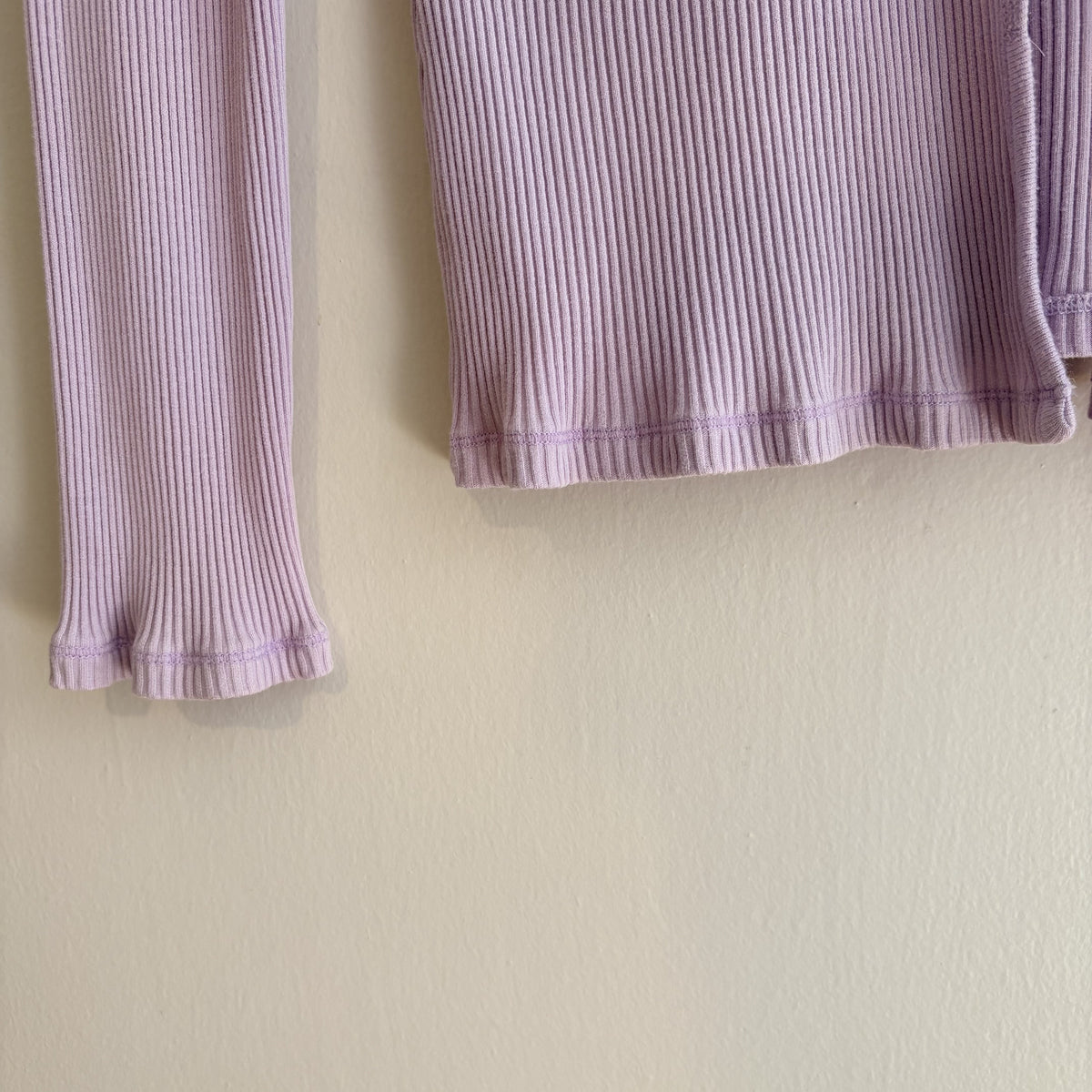 Vintage M&S | Lavender Ribbed Cardigan | Y2K Coquette | UK 12