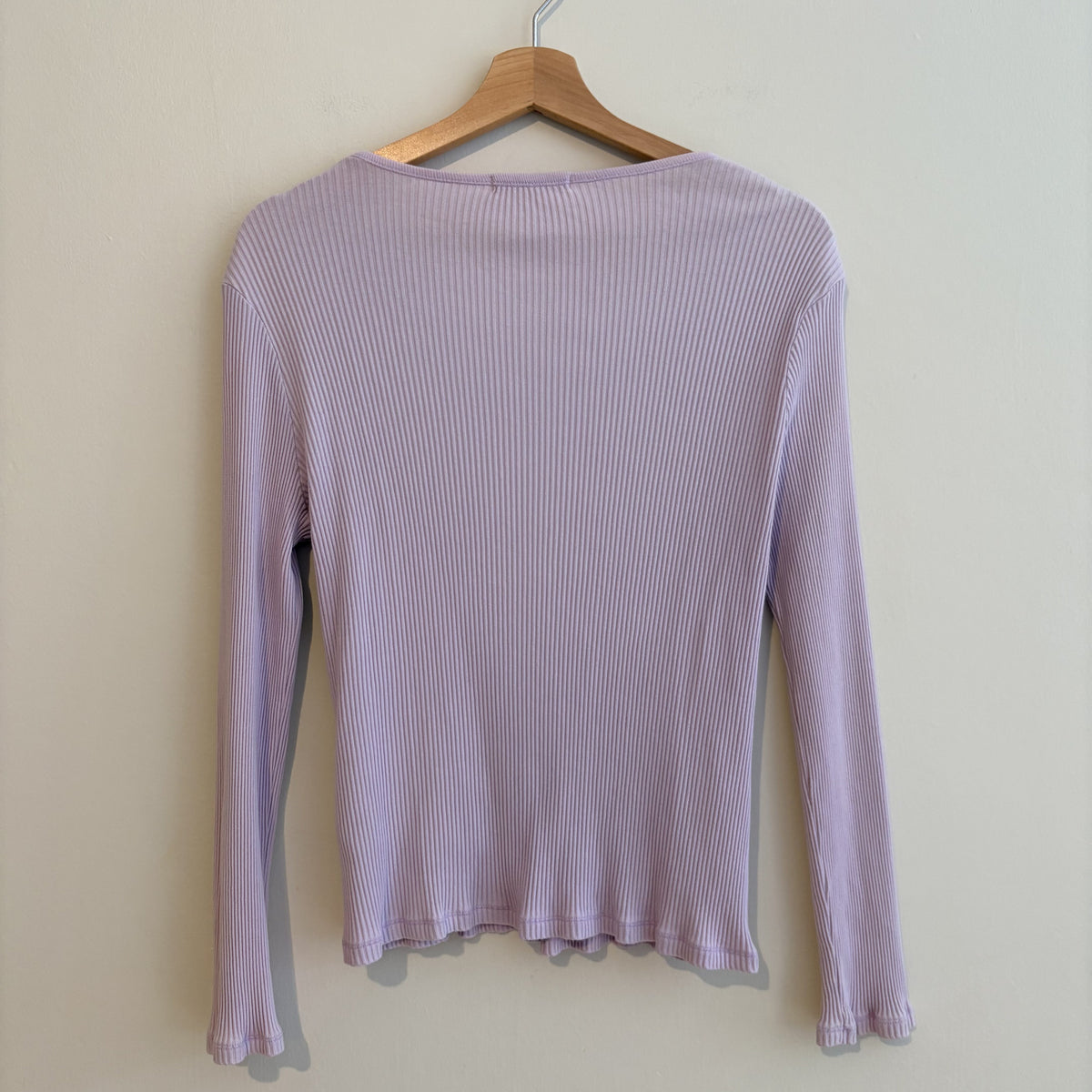 Vintage M&S | Lavender Ribbed Cardigan | Y2K Coquette | UK 12