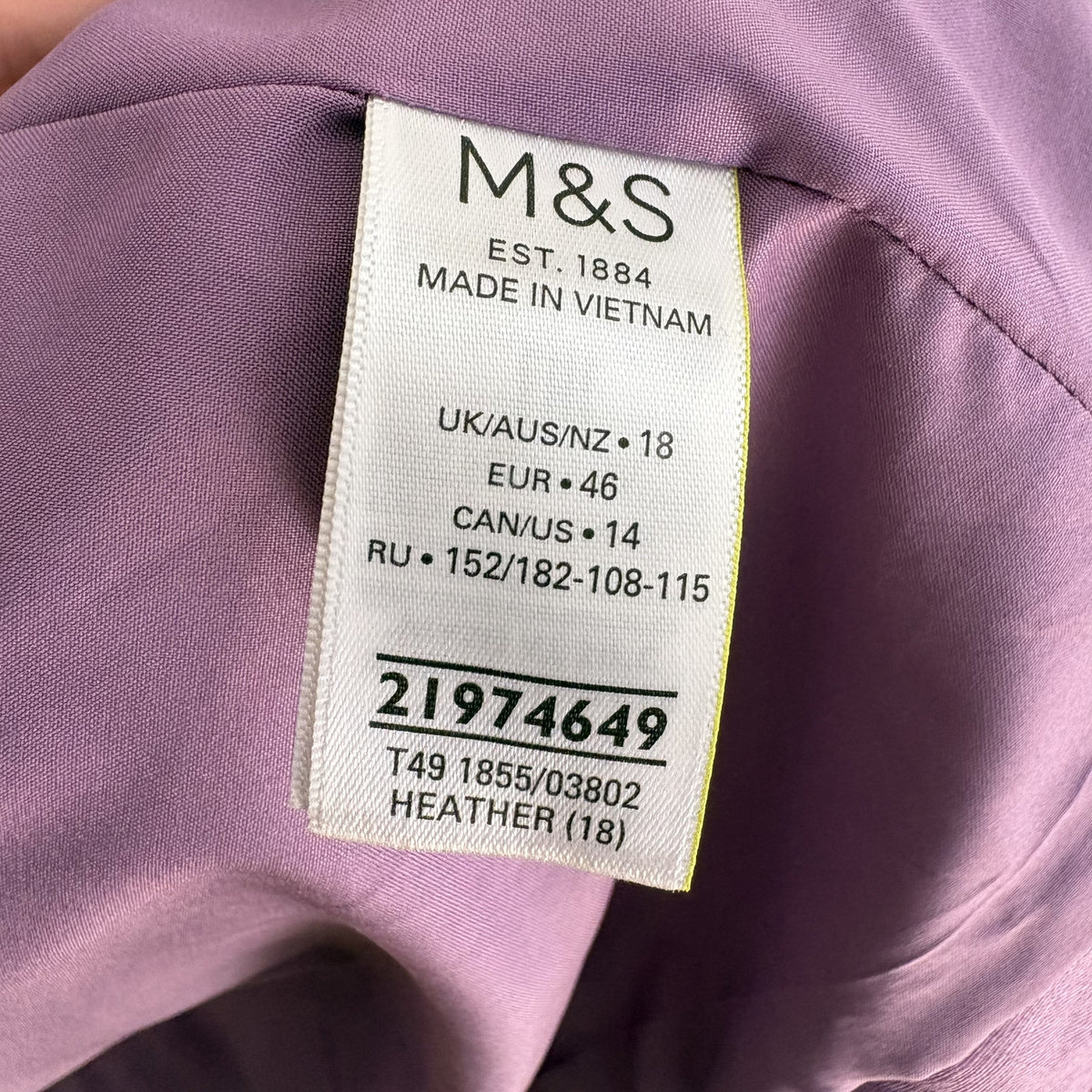 M&S Collection | Purple Linen Coat | Quiet Luxury,  | UK 18