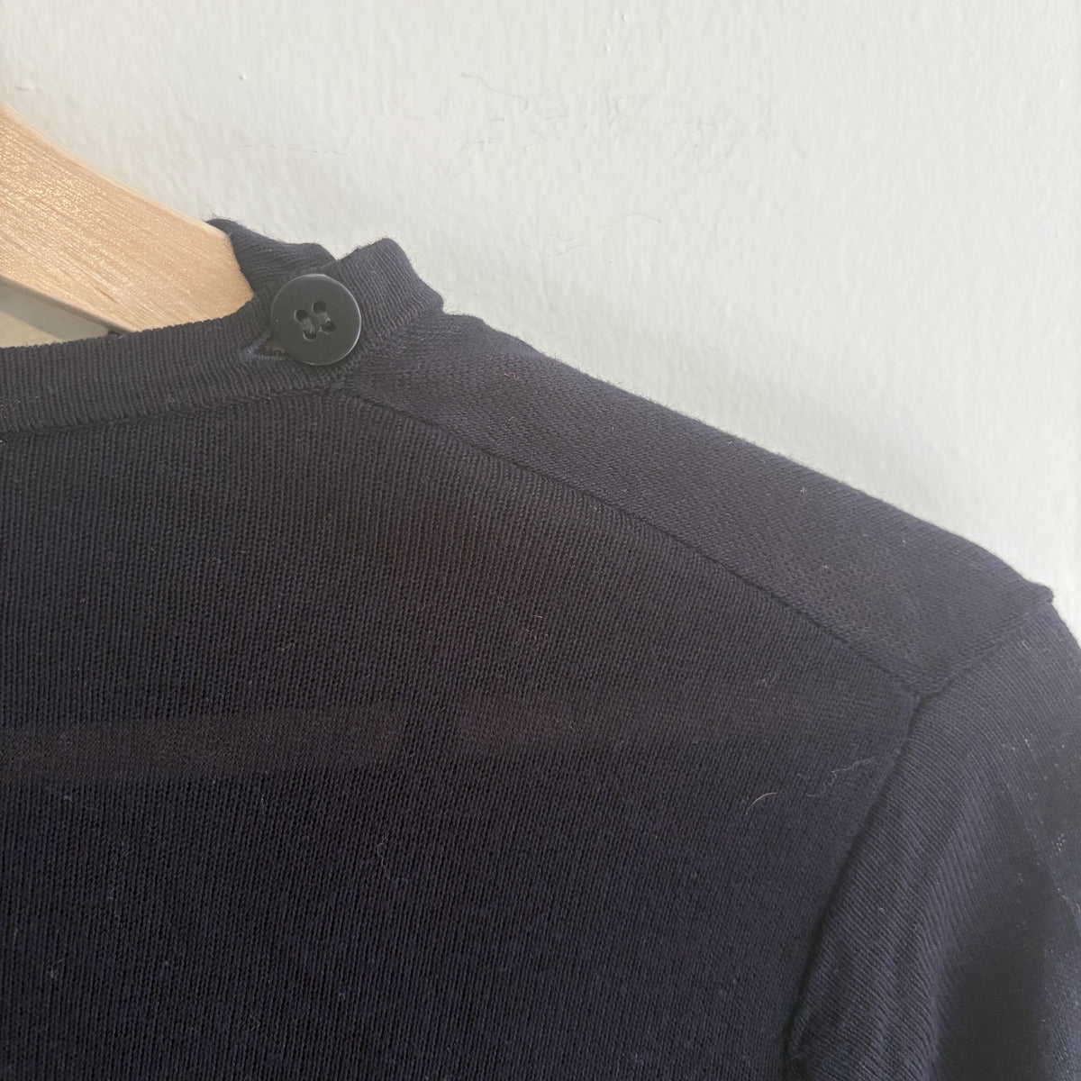 COS | Navy Draped Wrap Tunic Top | Avant-Garde Minimalist | XS