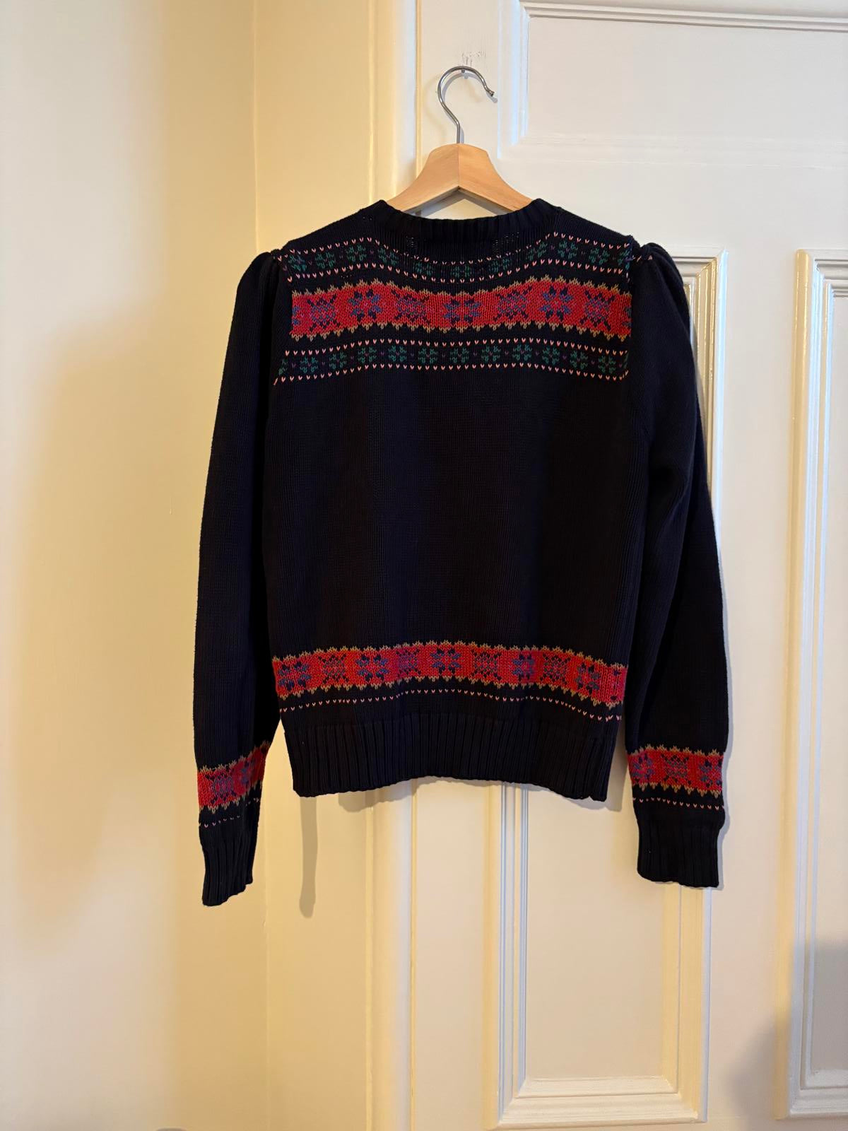 Ralph Lauren Vintage 80s/90s Fair Isle Cardigan - Size M – Romantic, Academia