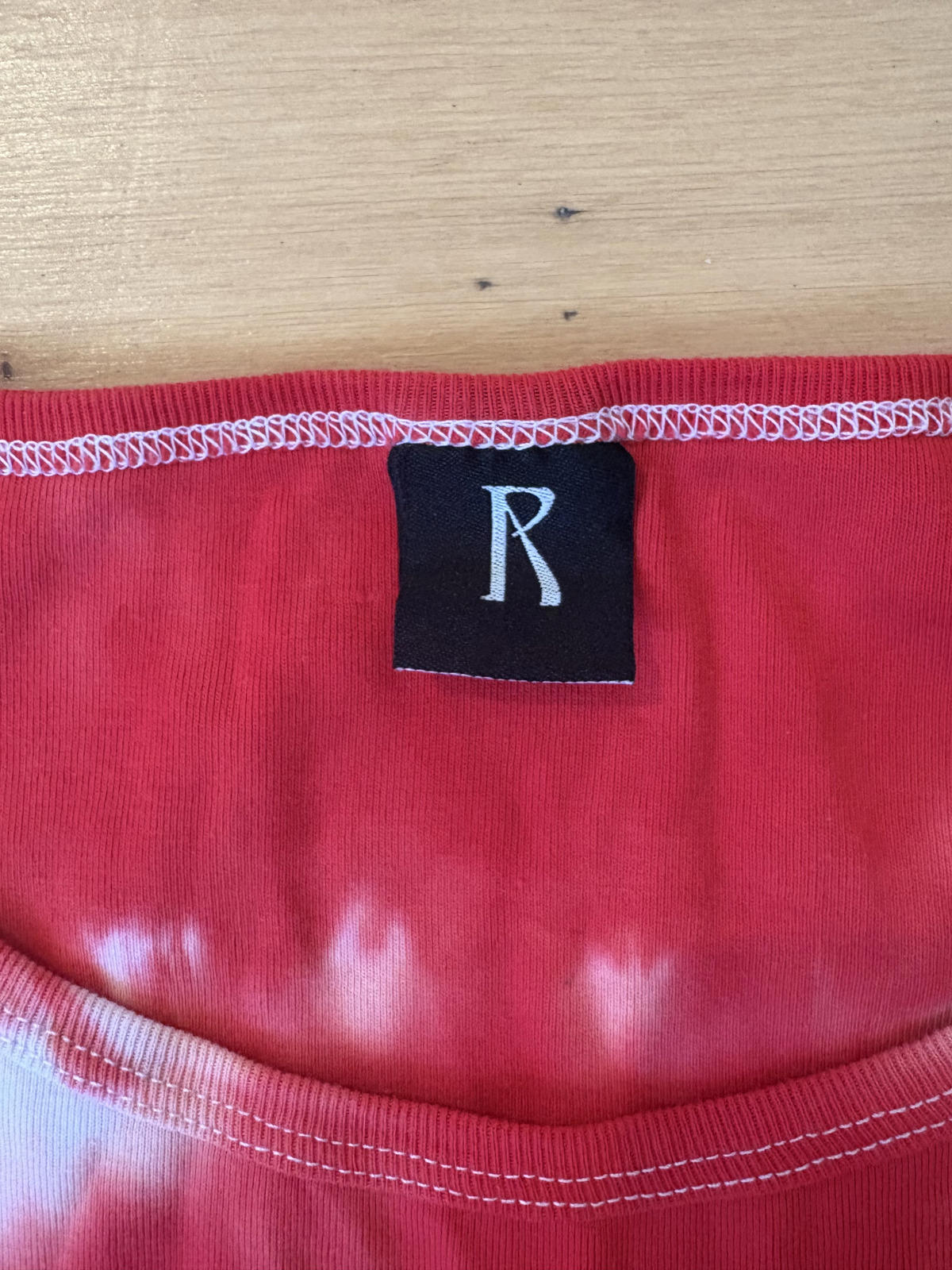 Realisation Par Red Tie Dye Long Sleeve Top – Size L - Soft grunge, Indie sleeze