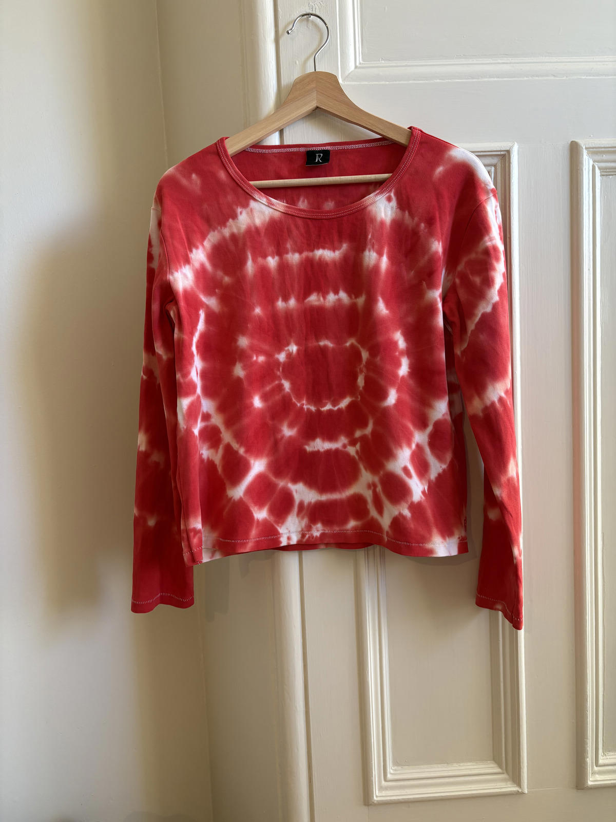 Realisation Par Red Tie Dye Long Sleeve Top – Size L - Soft grunge, Indie sleeze