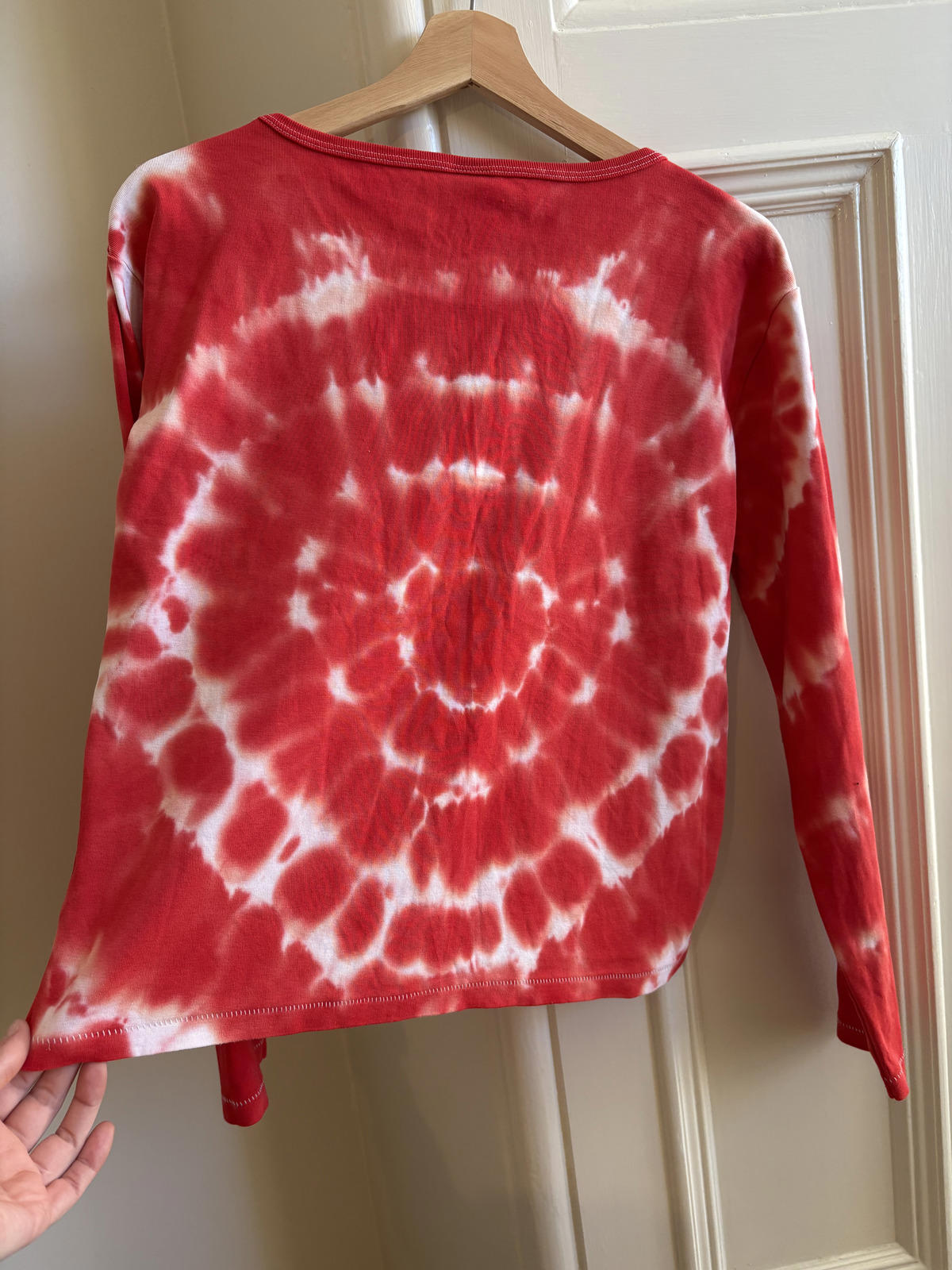 Realisation Par Red Tie Dye Long Sleeve Top – Size L - Soft grunge, Indie sleeze
