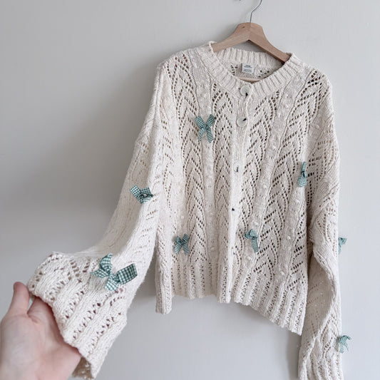 Urban Outfitters Cardigan, Cream, L-G, Cottagecore, Coquette, Whimsical