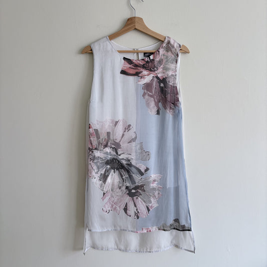 Phase Eight Silk Floral Top or Dress, 100% Silk , UK 12, Romantic, Ethereal,