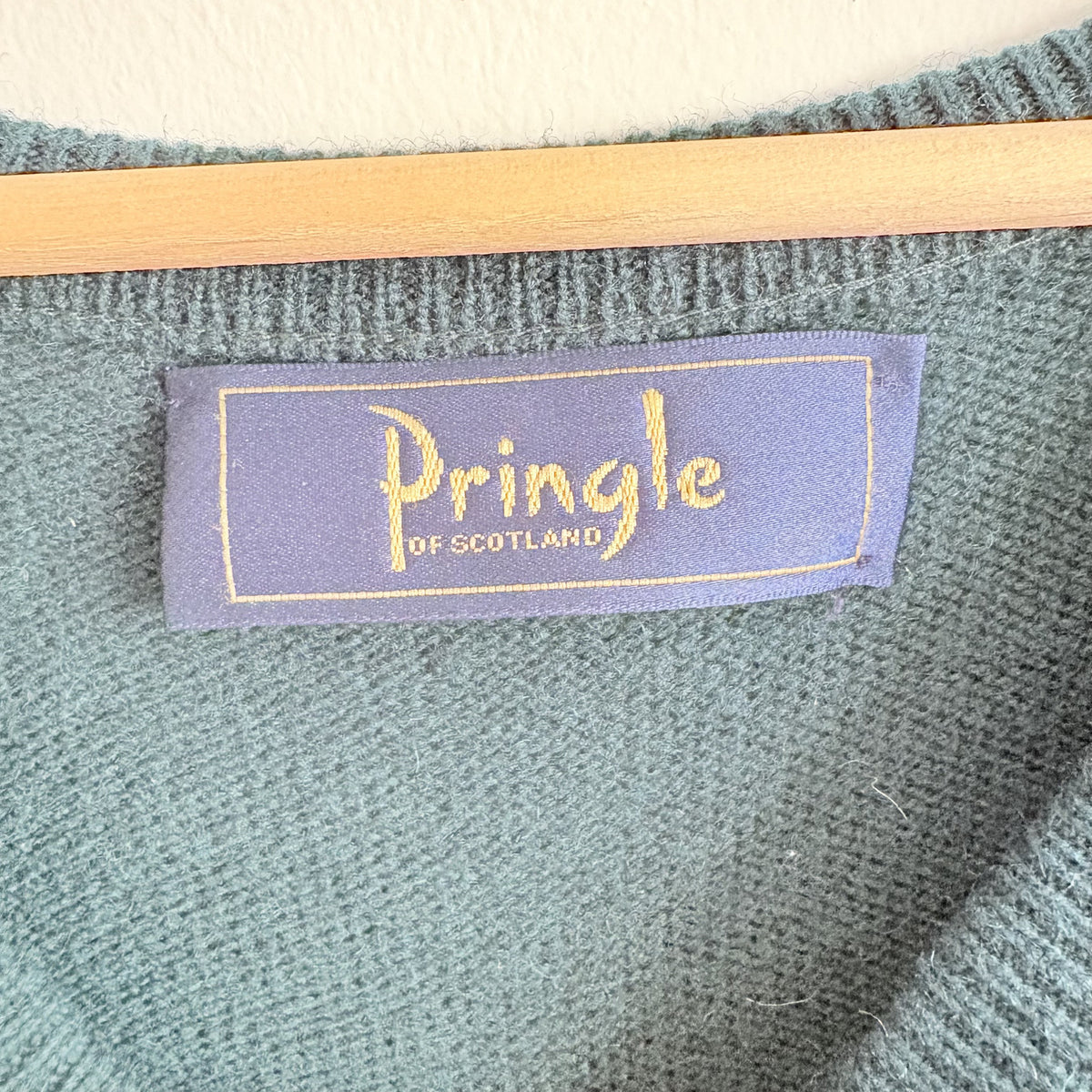 Pringle of Scotland Drumoig Jumper, Teal Green, Size L, Golfcore, Old Money