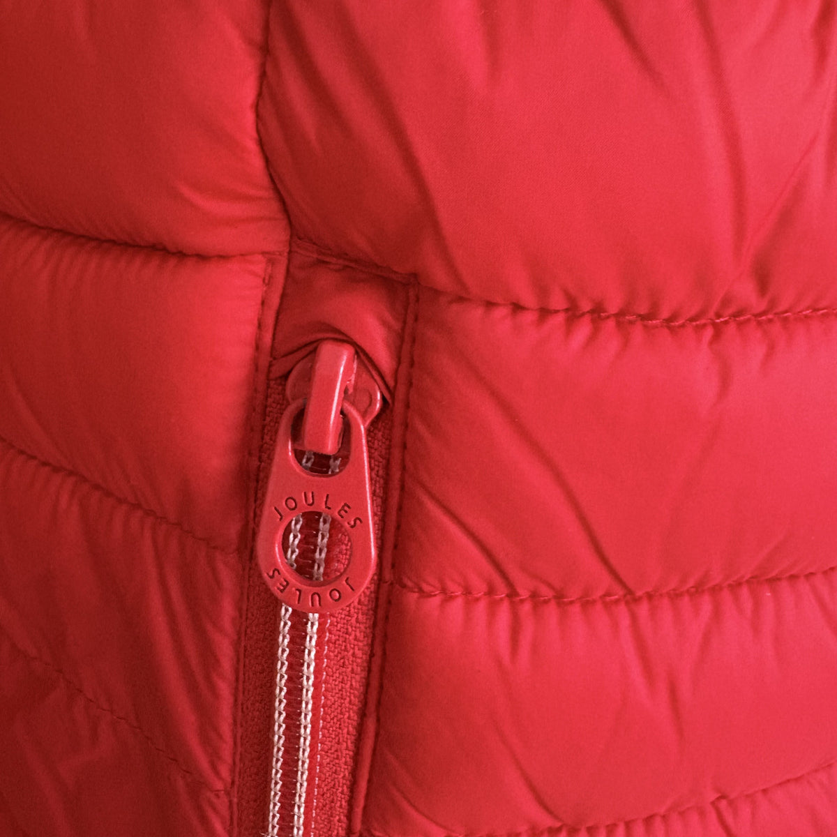 Joules Snug Padded Jacket, Red, UK 8, Preppy, Country Chic, British Heritage