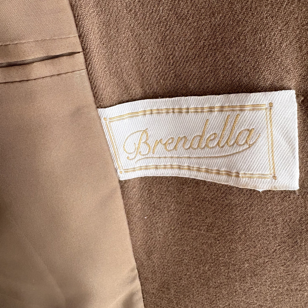 Brendella | Vintage 1980s Blazer | Camel Brown | Preppy Heritage | UK 12