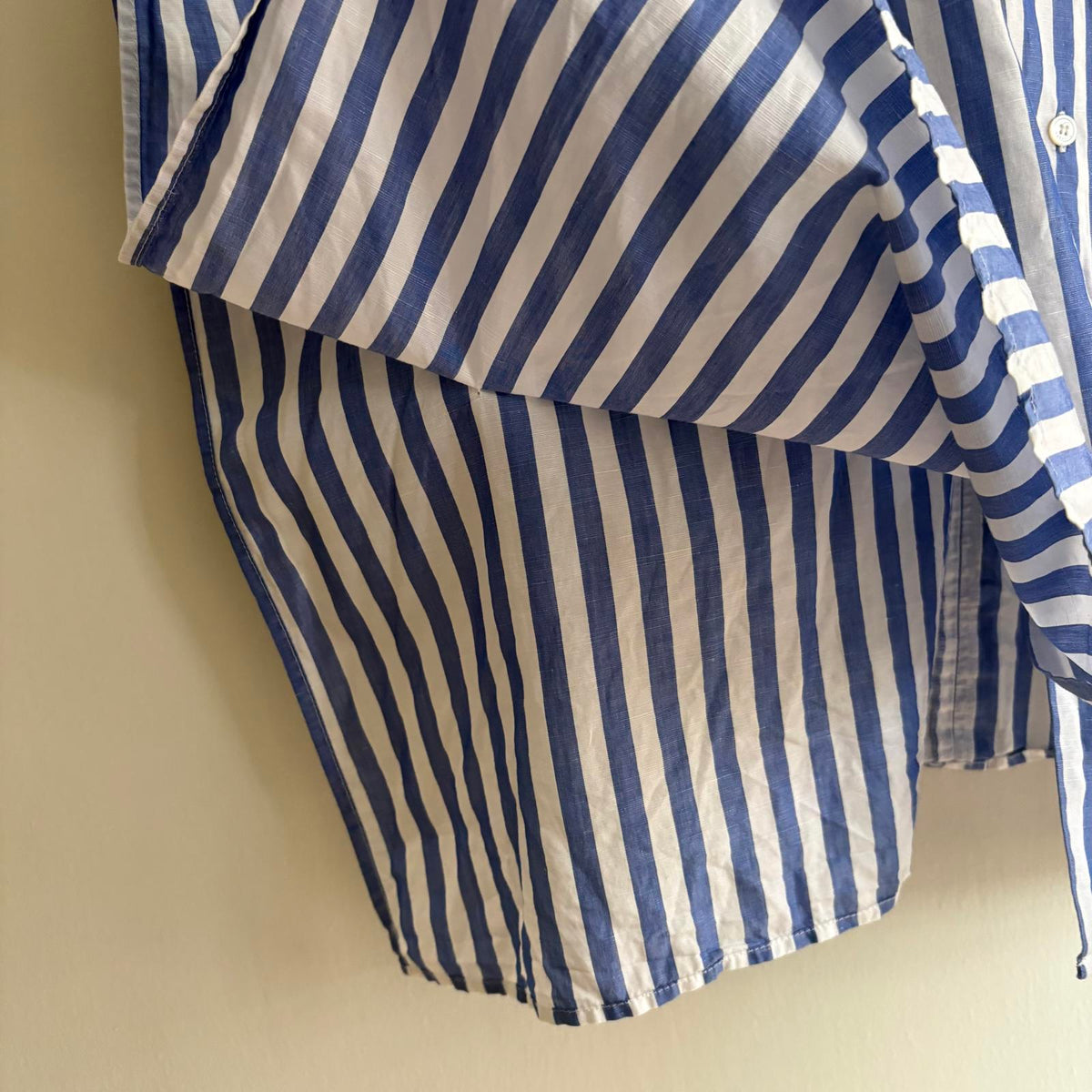 Weekend Max Mara Striped Shirt EU 40 UK 8 Blue White Oversized Cotton Boxy