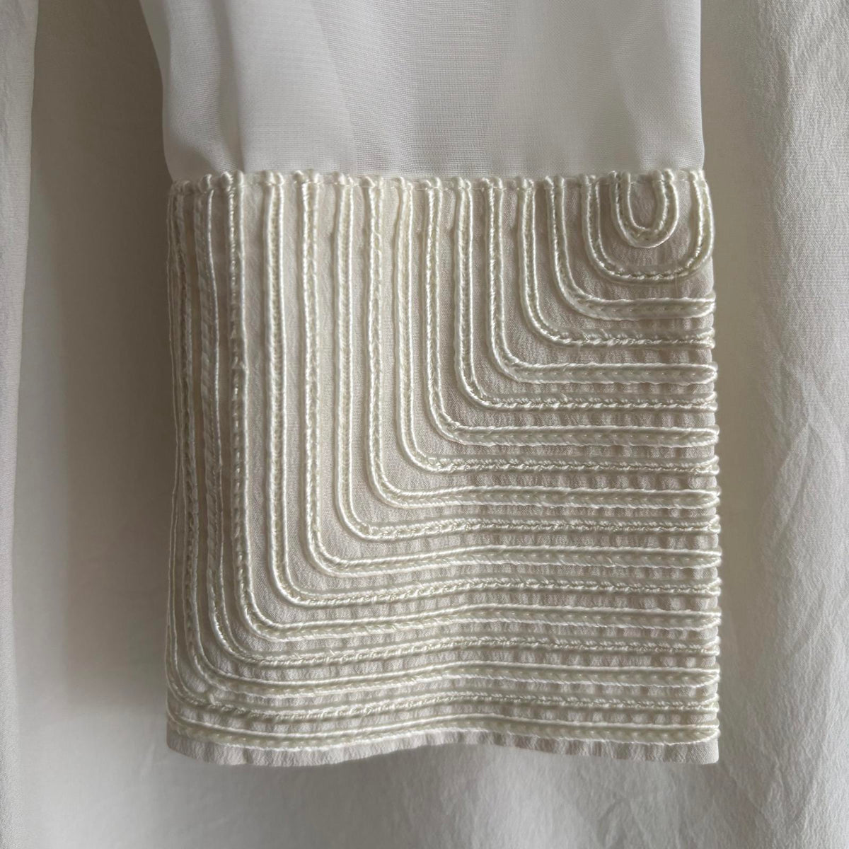Modern Rarity Cream Silk Blouse UK 10 | Soft romantic Parisian Chic