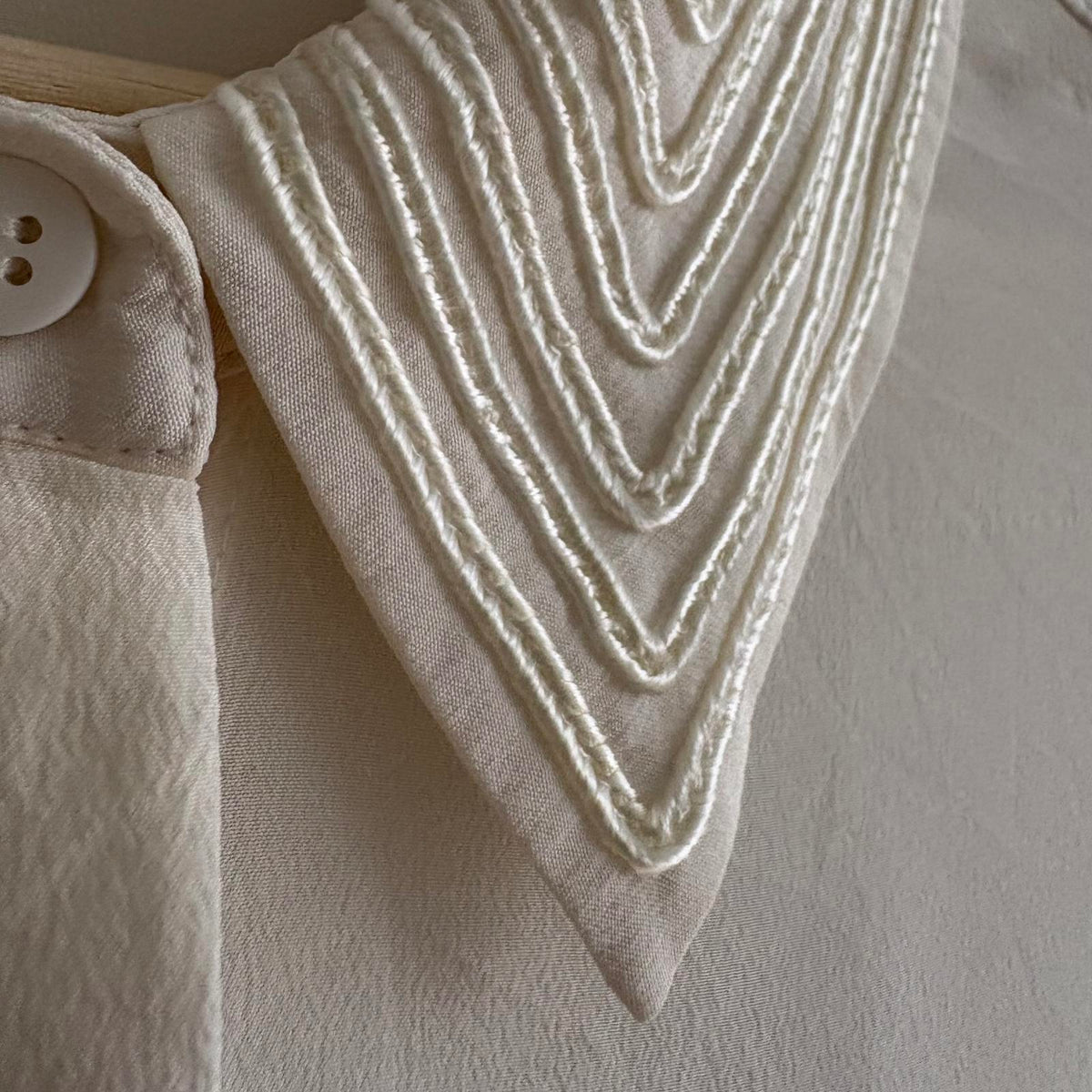 Modern Rarity Cream Silk Blouse UK 10 | Soft romantic Parisian Chic