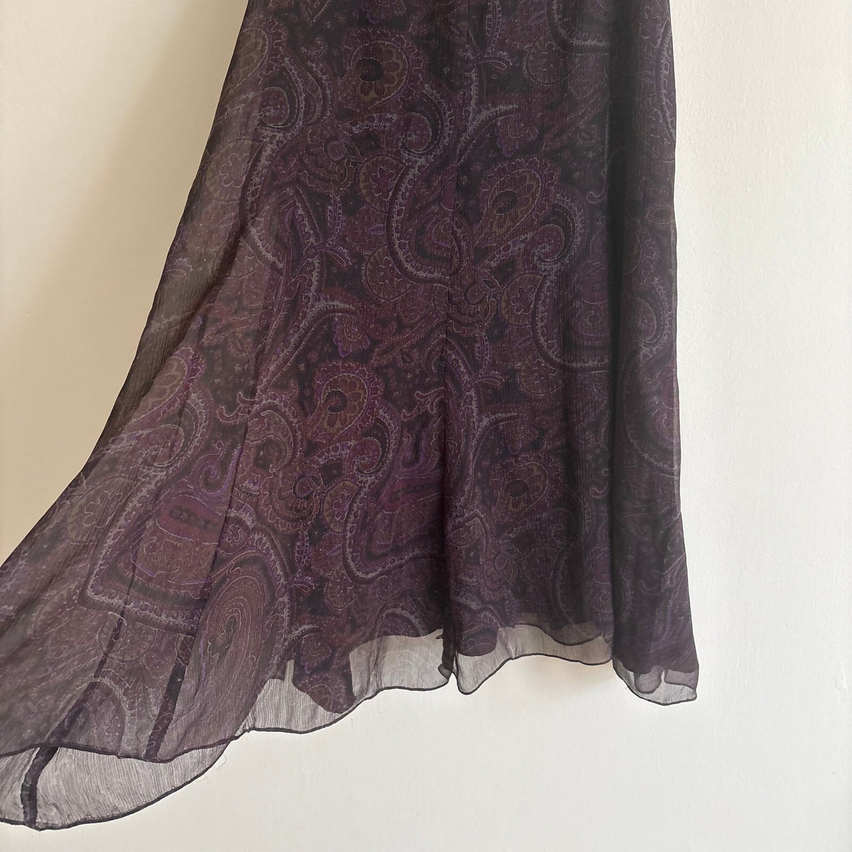 Lauren Ralph Lauren | Silk Paisley Maxi Skirt | Whimsigoth | US 10 UK 14
