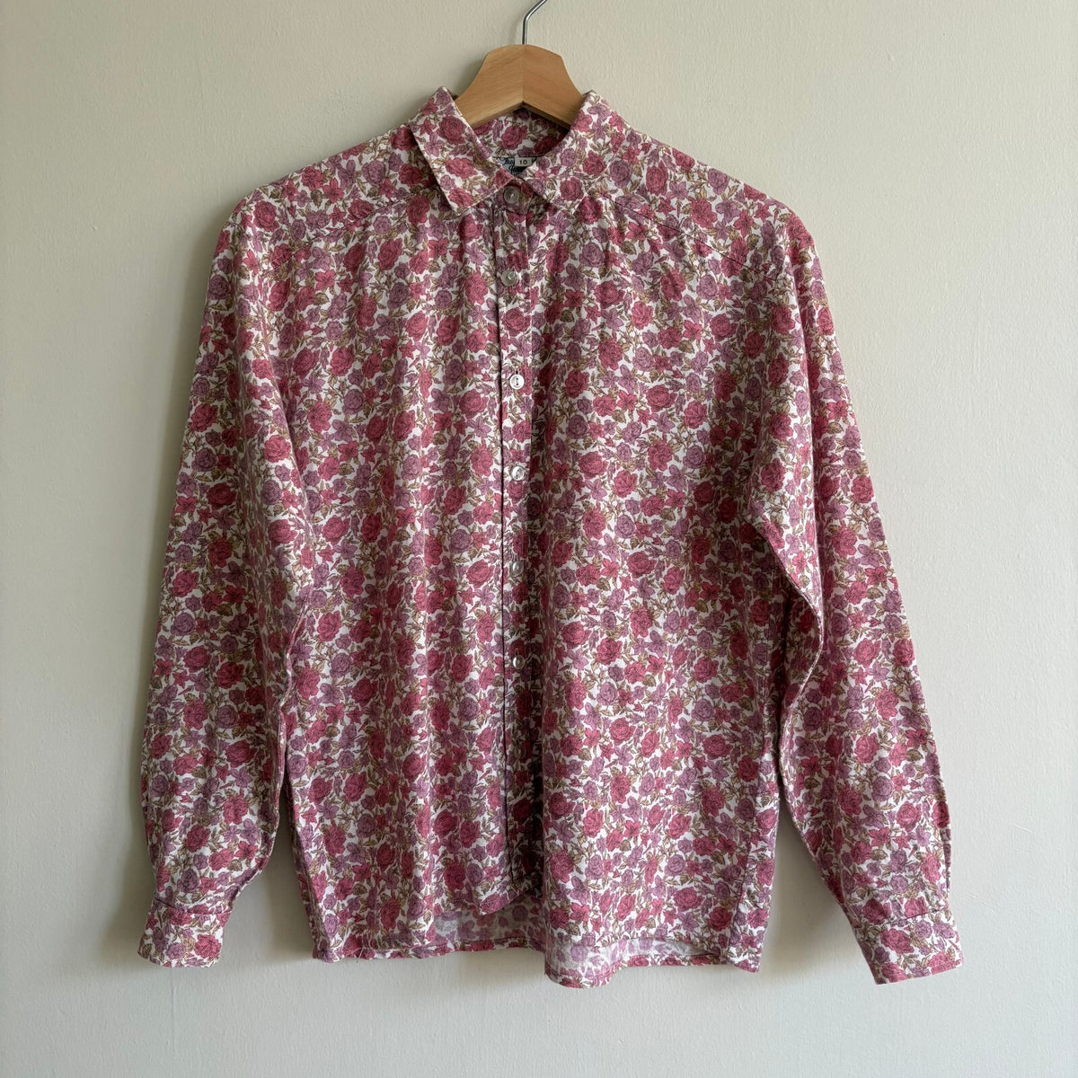 Vintage Thomas & Jonathan of Canterbury | Liberty Floral Shirt | Pink | UK 10