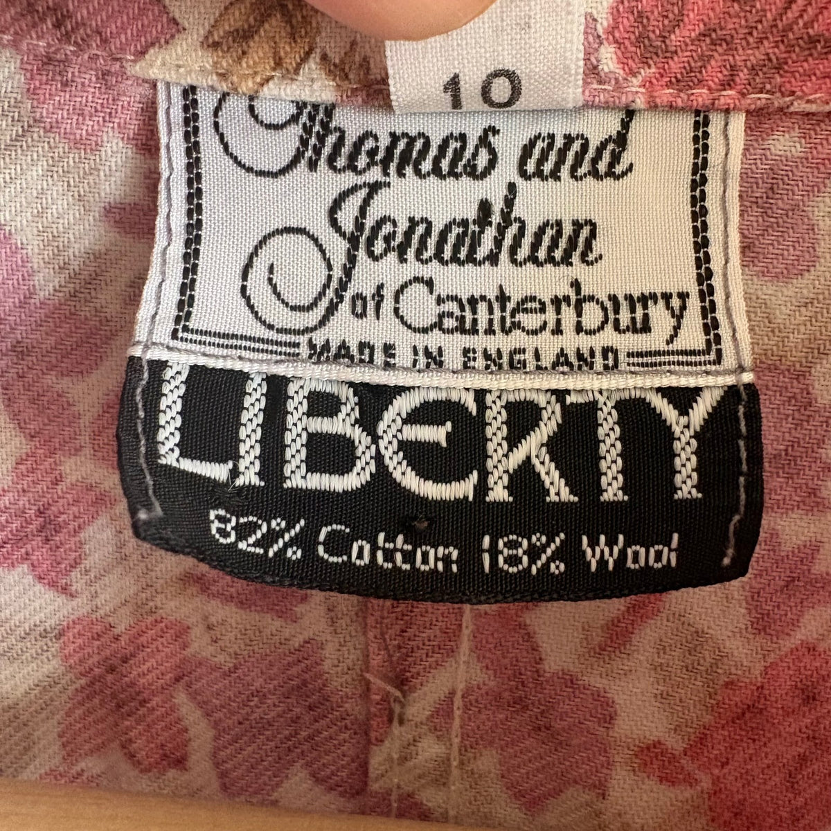 Vintage Thomas & Jonathan of Canterbury | Liberty Floral Shirt | Pink | UK 10