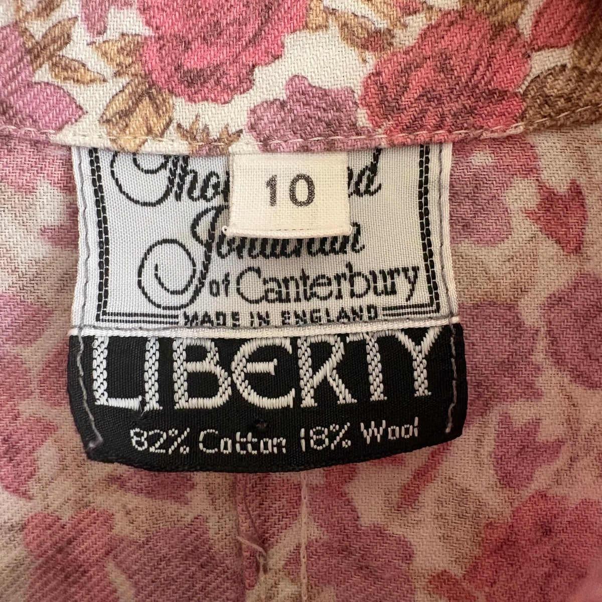 Vintage Thomas & Jonathan of Canterbury | Liberty Floral Shirt | Pink | UK 10