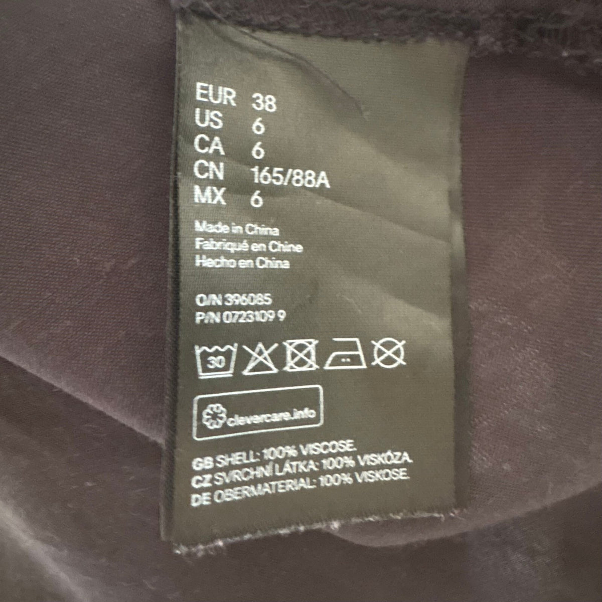 H&M | Maxi Shirt Dress in Black | Dark Academia, dark romance, gothic | UK 10